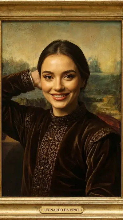 AI photo booth face swap transformation example